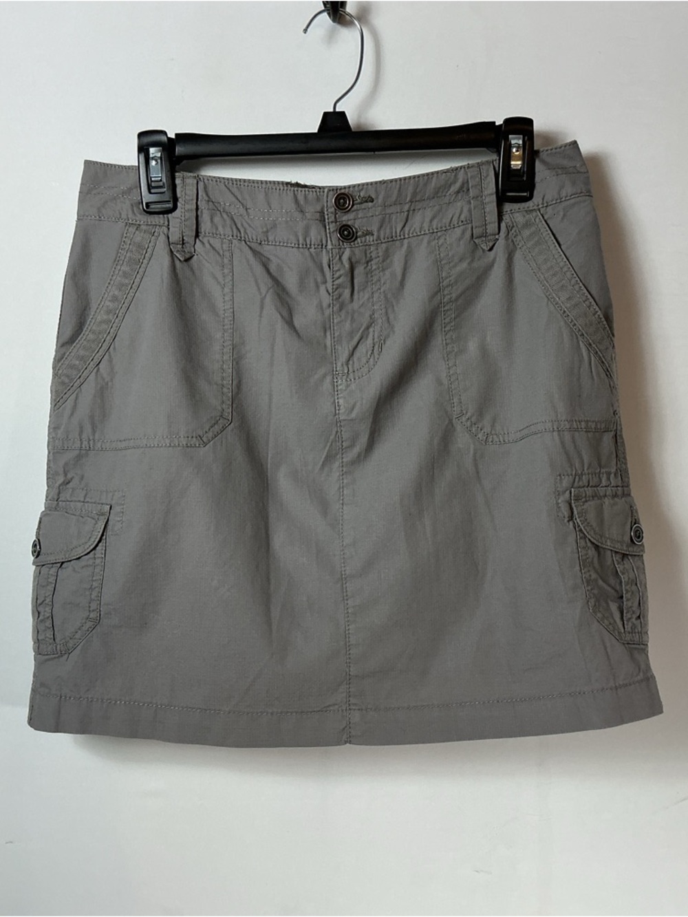 Sonoma Taupe Utility Cargo Mini Skirt